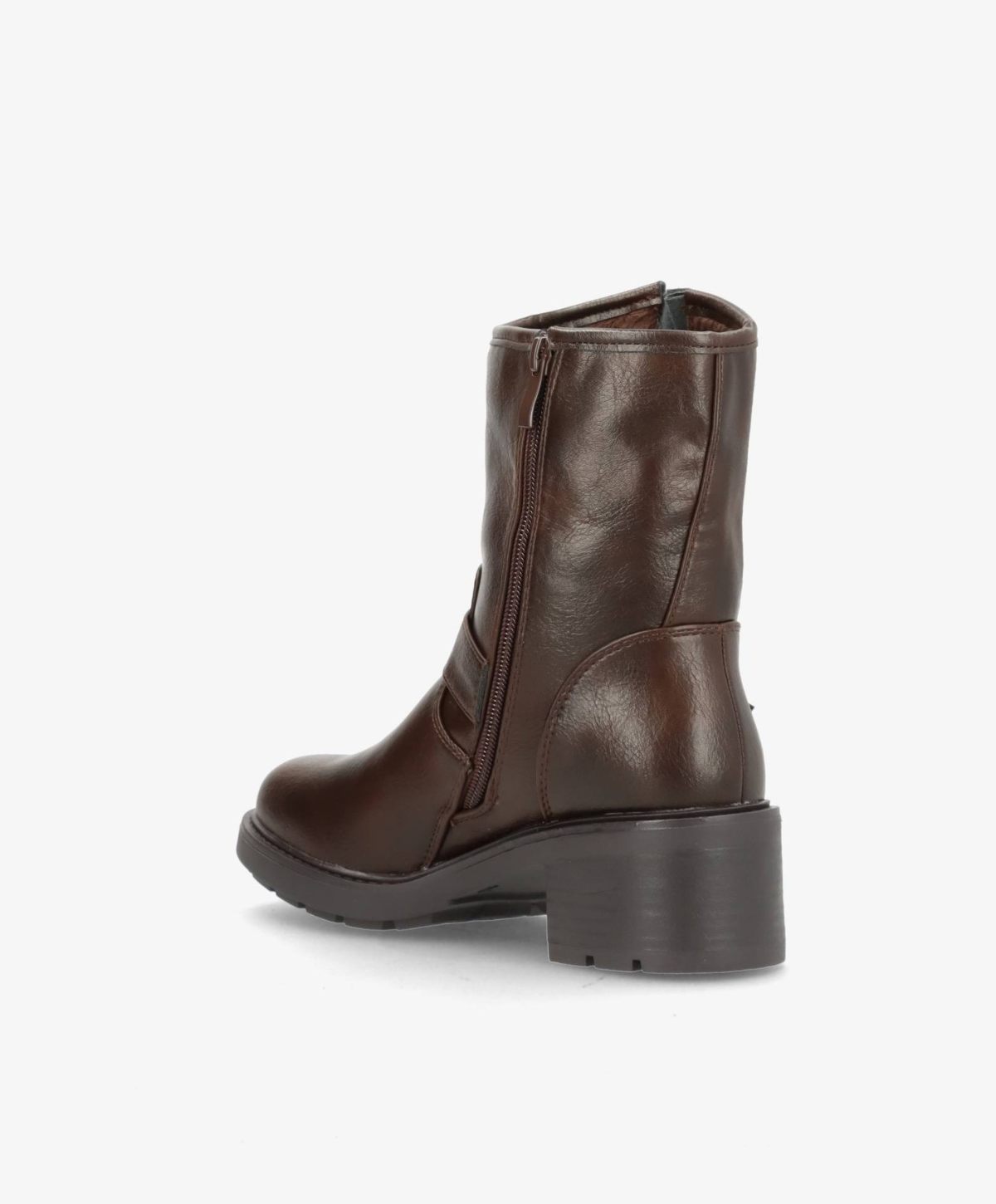 Lissy - 6302 - Dame Biker Støvle  - Brun