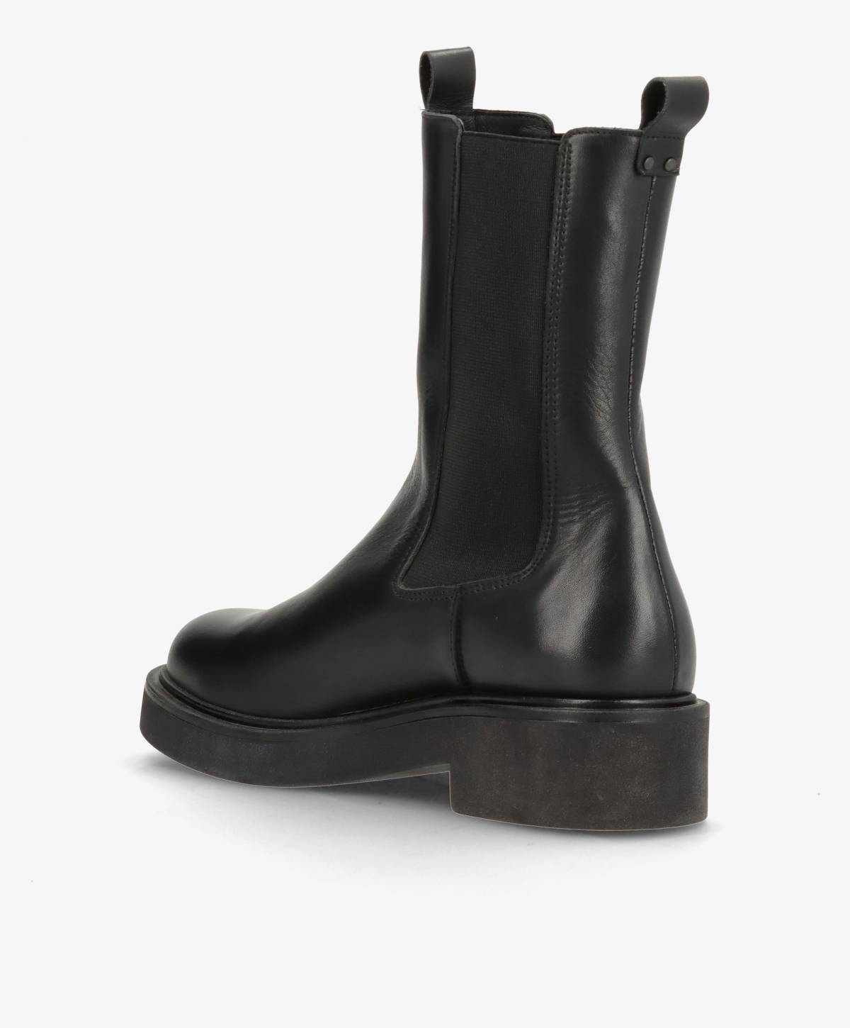 MADISON VALE - Sort læder - Chelsea støvle Dame