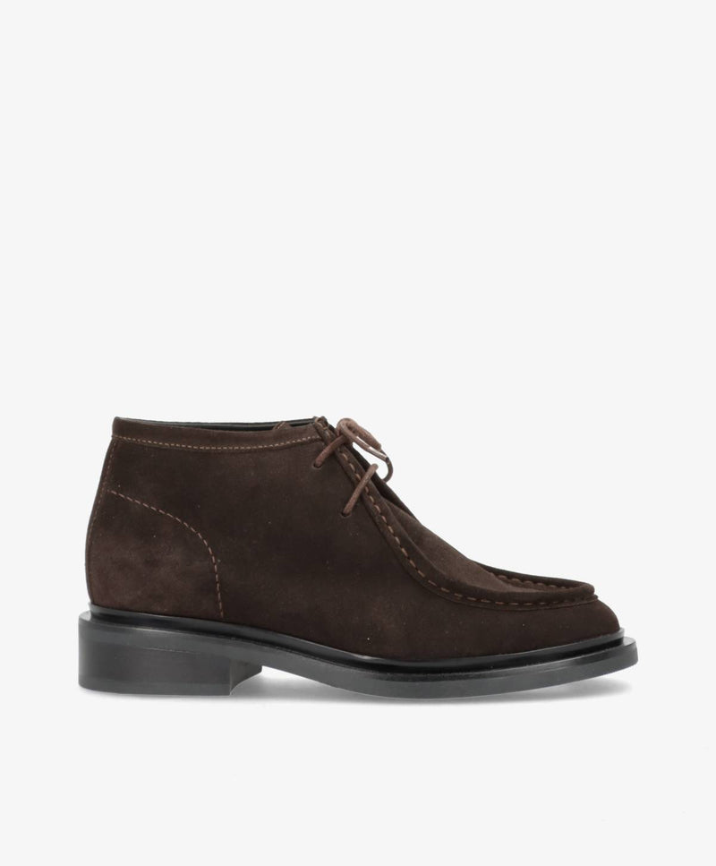 PREORDER - MAGNOLIA S - Brun ruskind - Snørestøvle Dame