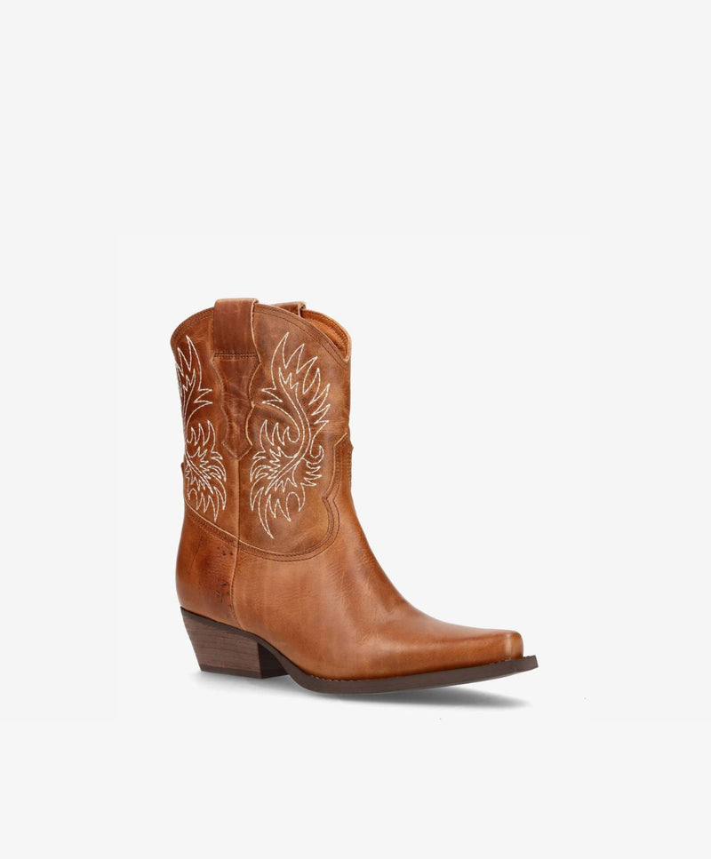 NELLIE - Cowboy støvle low - Camel