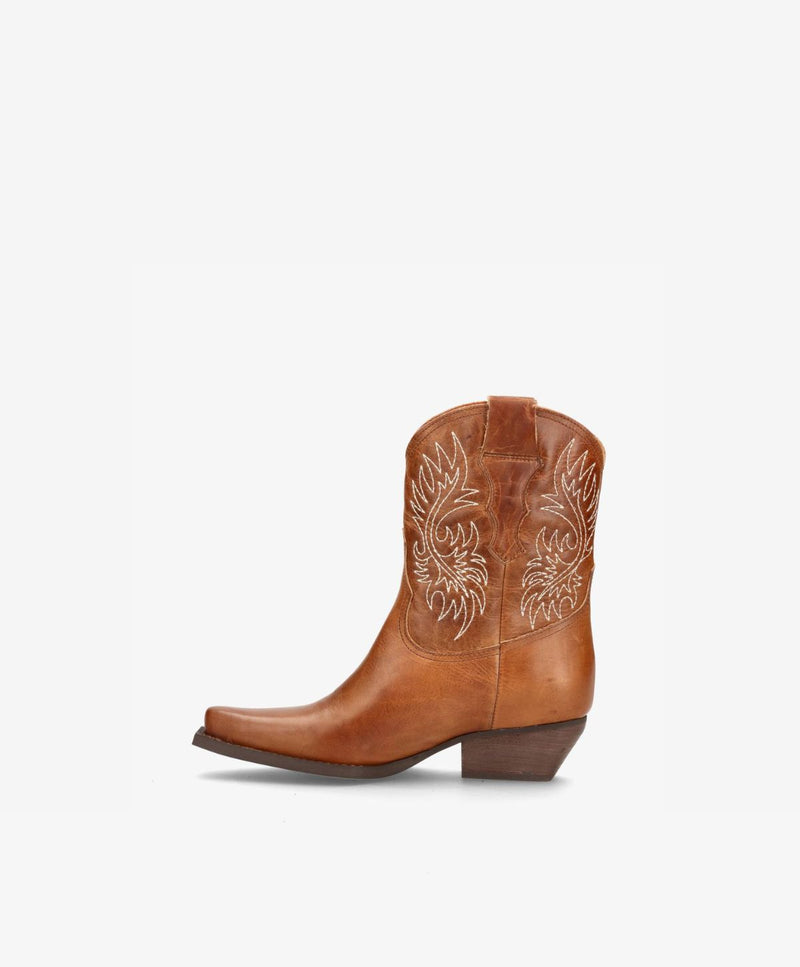 NELLIE - Cowboy støvle low - Camel