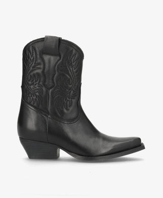 NELLIE T - Cowboy Støvle - Sort