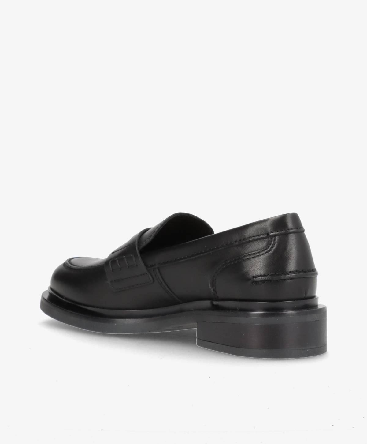 PREORDER - PURE - Sort læder - Loafers Dame