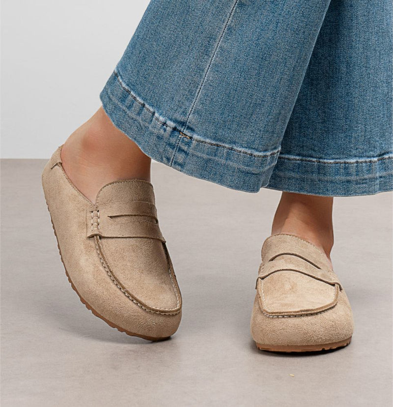 COMFORT 6551 - Taupe - Mules Sandal - Dame
