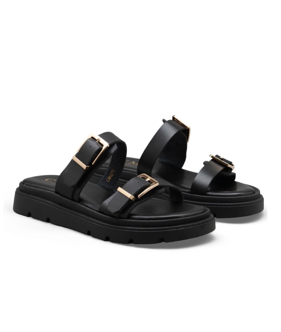 9275 - Sort - Sandal - Dame