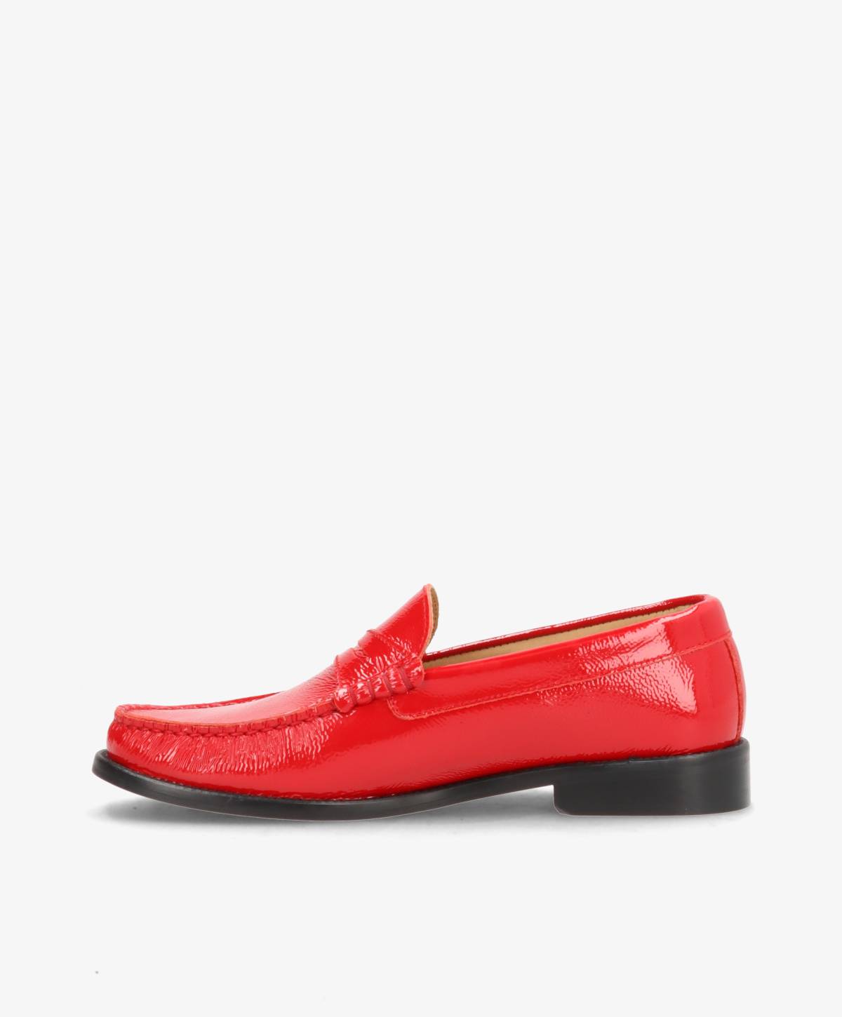 REGENT P - Dame loafer - Rød lak læder