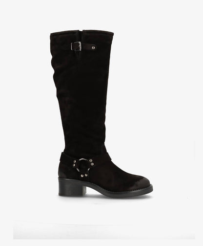 REILLY SO - Biker støvle Lang - Sort