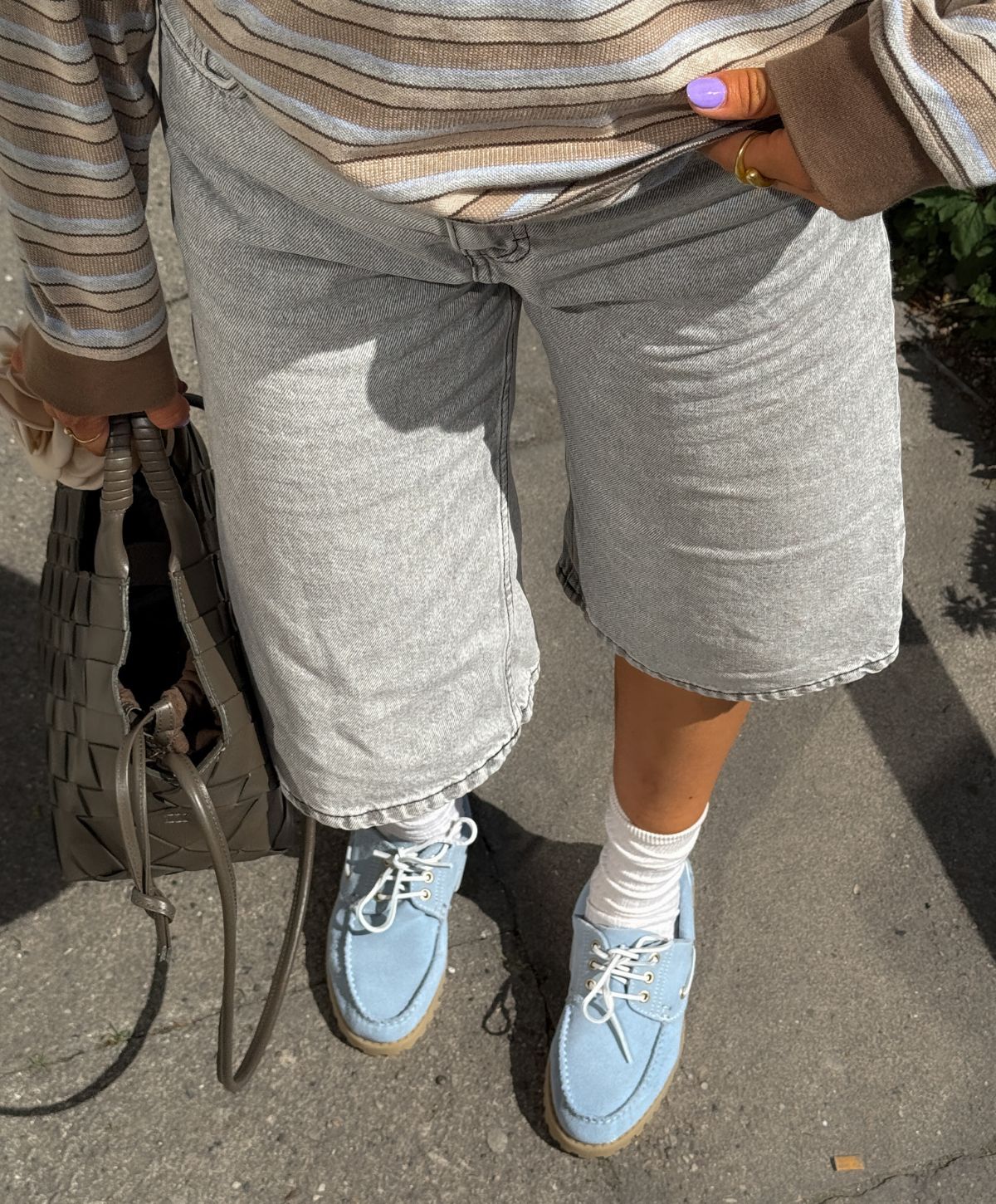 RUDDER-X S - Lyseblå ruskind - Sejlersko Dame