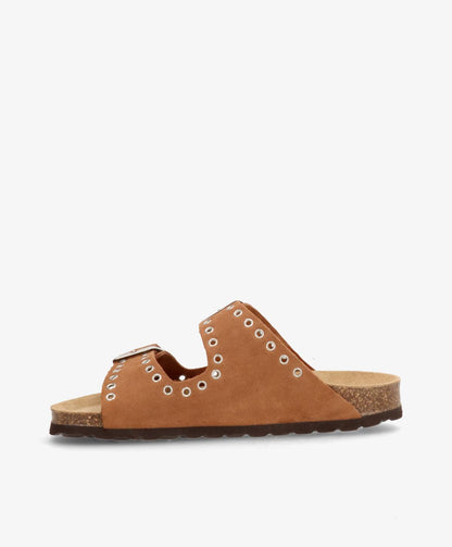SKYLAR S - Brun ruskind - Sliders Dame