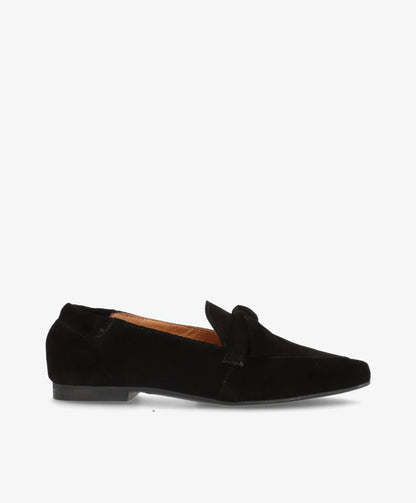 LUMIÉ S - Sort ruskind - Loafers Dame