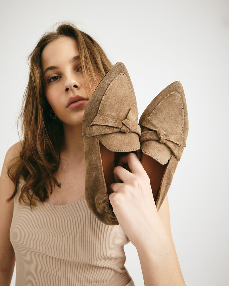 LUMIÉ - Mellembrun læder - Loafers Dame