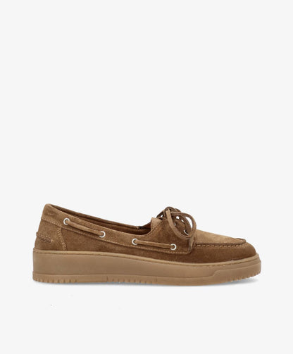 TIDE S - Dame Sejlersko - Mørk beige ruskind