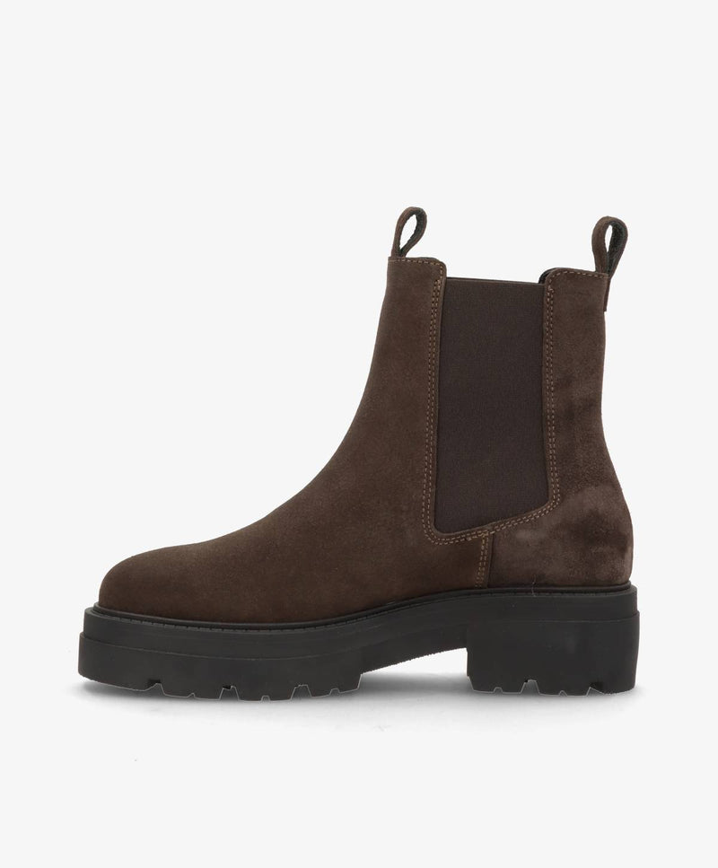 VALERIA SEA S - Brun ruskind - Chelsea støvle Dame