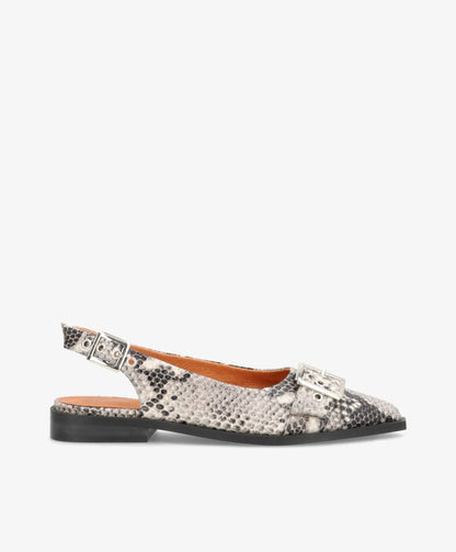 WANT - Slingback - Offwhite Snake