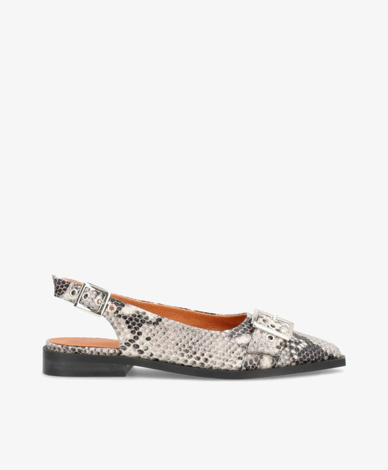 WANT - Slingback - Offwhite Snake