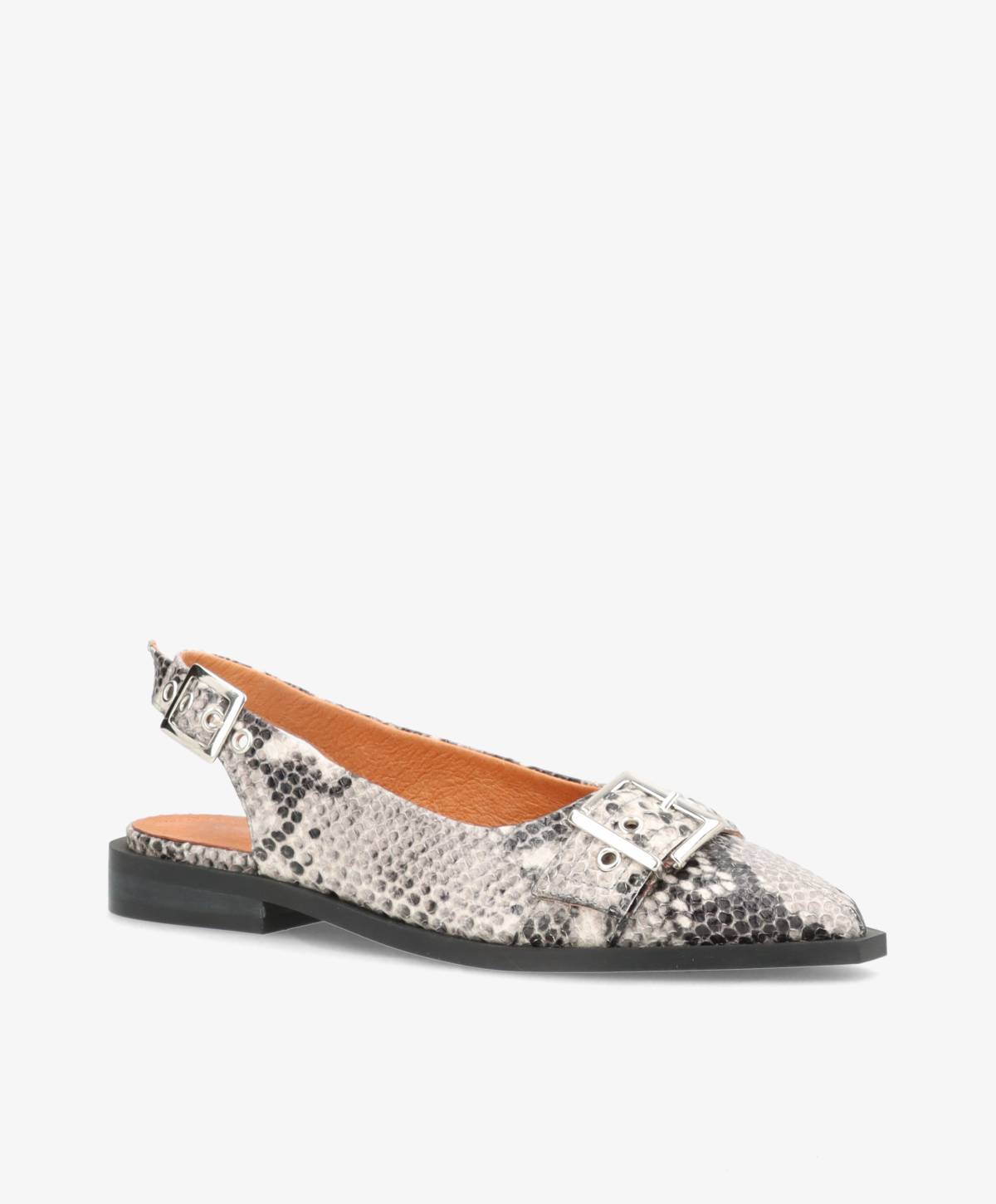 WANT - Slingback - Offwhite Snake