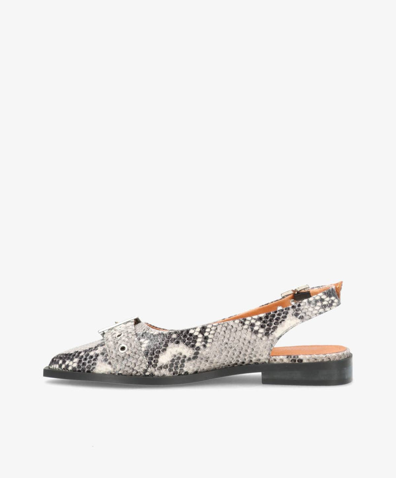 WANT - Slingback - Offwhite Snake