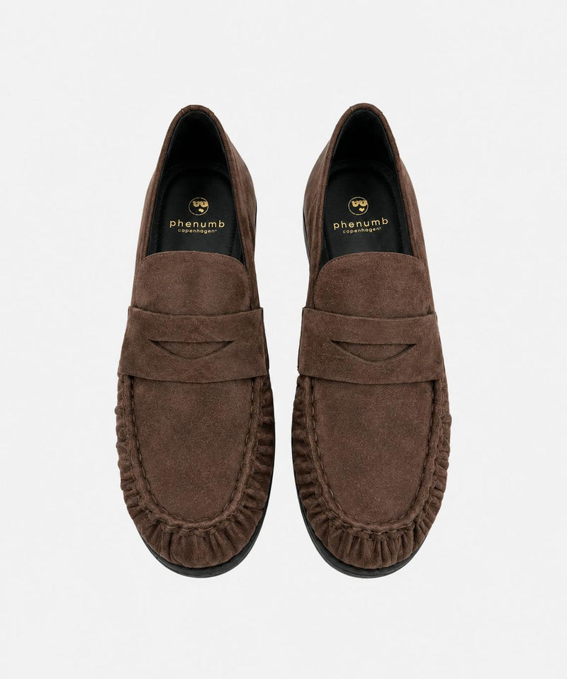 WHISPER S - Mørkebrun ruskind - Loafers Dame