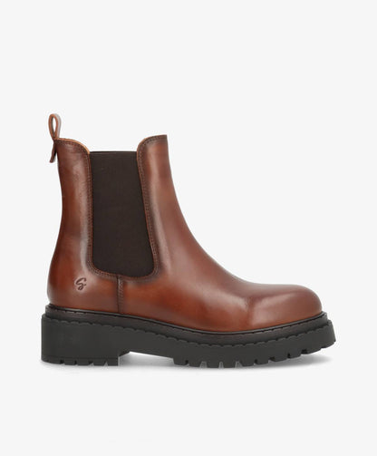 PREORDER - WILLOW - Mellembrun læder - Chelsea støvler Dame