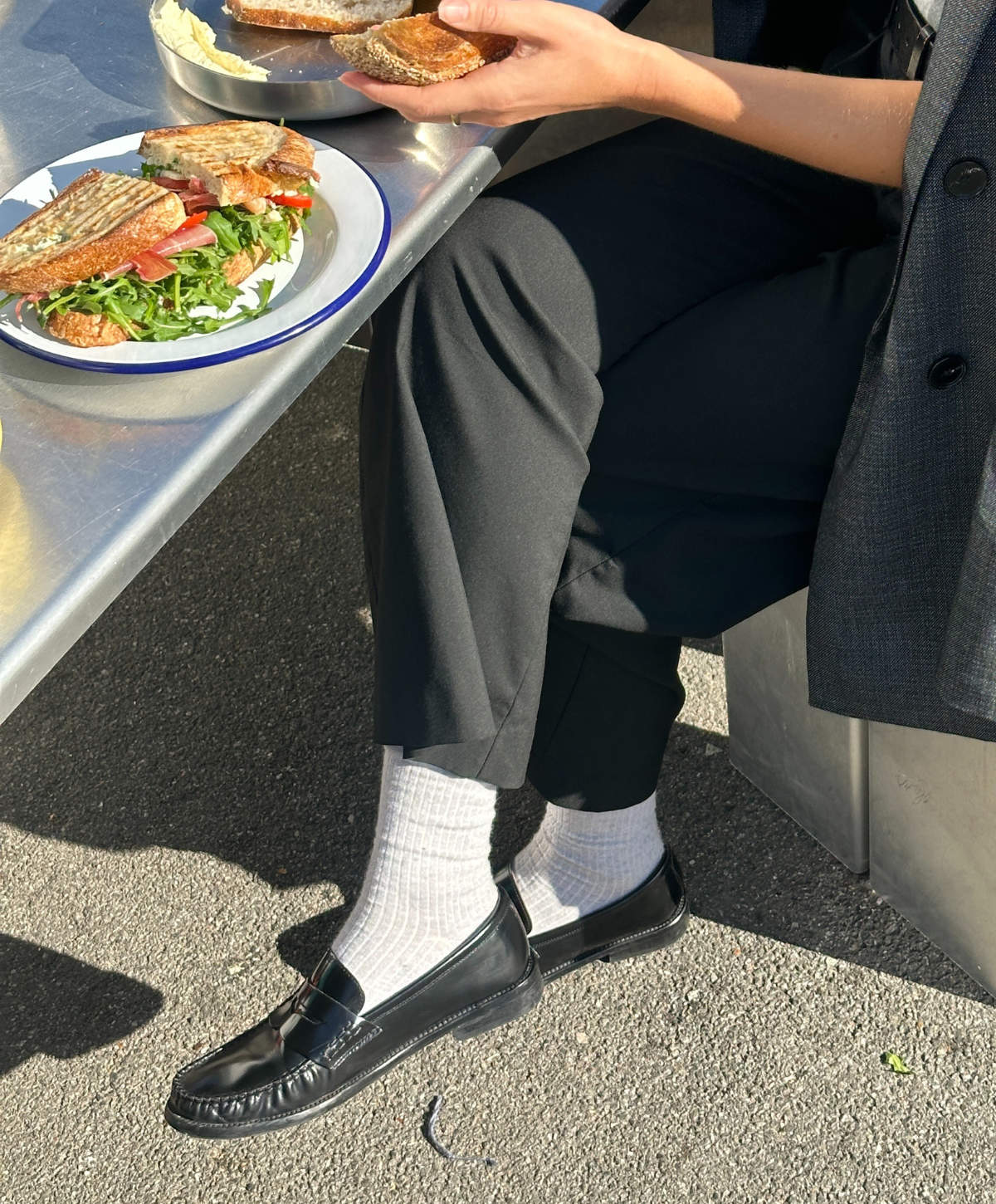 YORK P - Dame loafer - Sort Polido læder