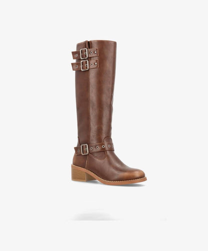 HELDI-Buckle - C385 - støvle lang - Camel