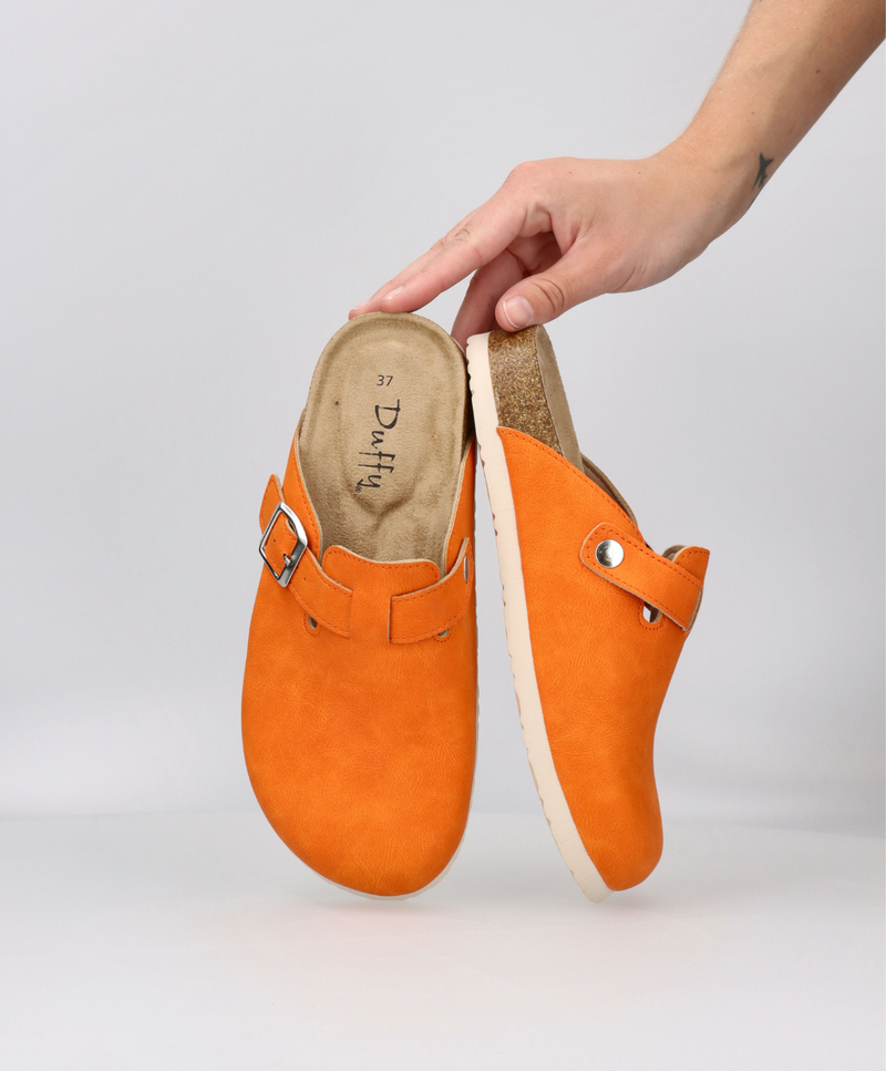 FLORENS UNDICI - Slip-in Sandal Dame - Orange