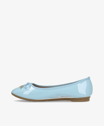ROME - Ballerina - Lys Blå Lak - Dame