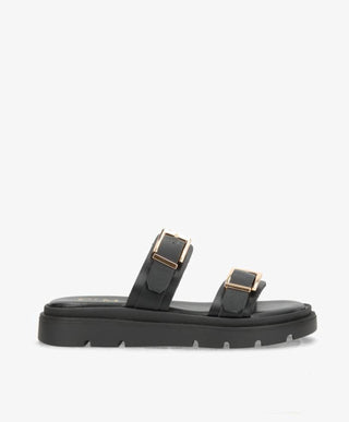 SANNA - 9275 - Sort - Sandal - Dame