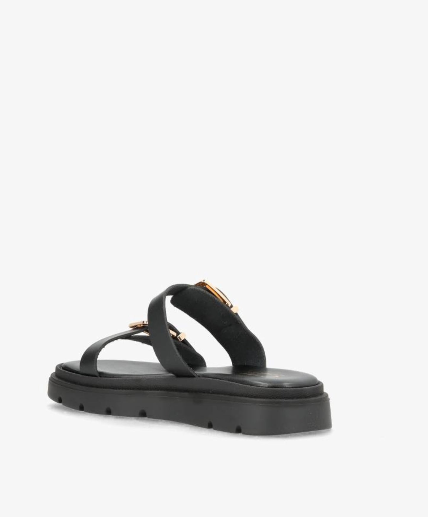 SANNA - 9275 - Sort - Sandal - Dame