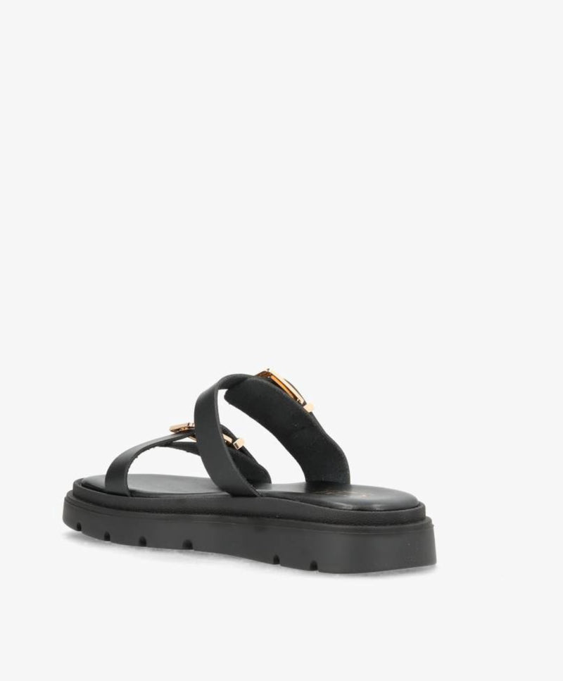 SANNA - 9275 - Sort - Sandal - Dame