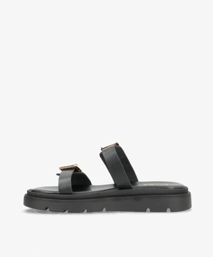SANNA - 9275 - Sort - Sandal - Dame