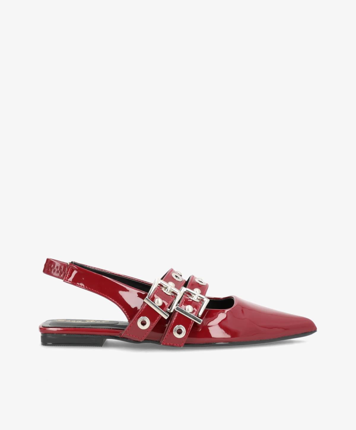 STRADA - Slingback - Vinrød - Dame