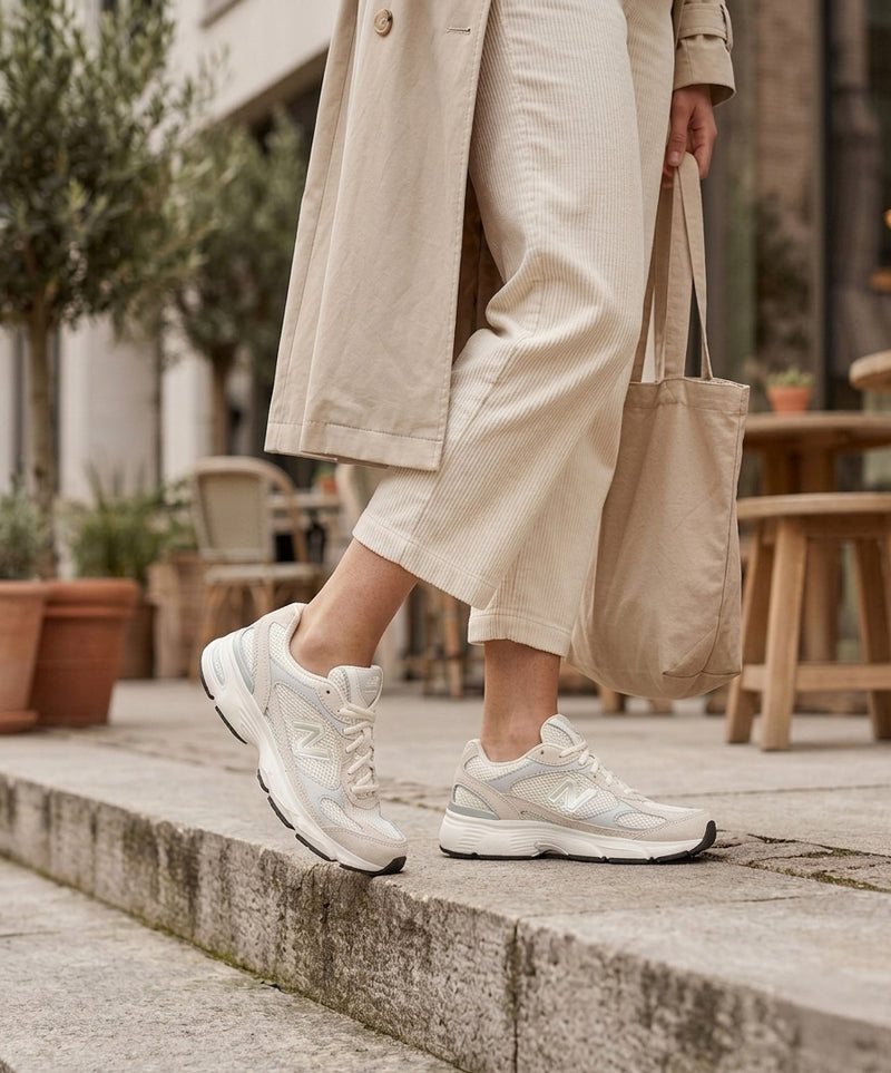 M6034AT - Sneakers - Beige - Dame