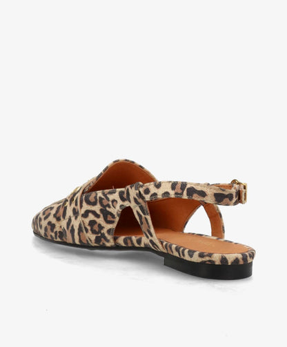 ABOVE S - Leopard ruskind - Slingback sko Dame