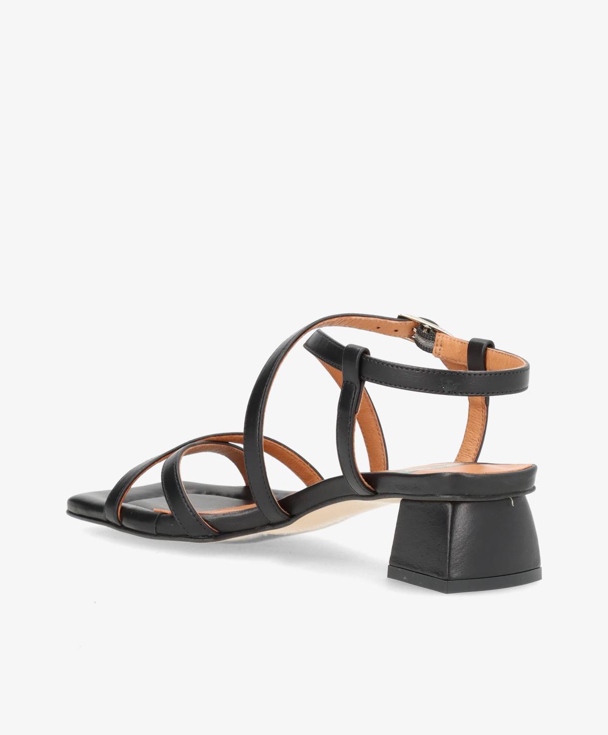 ESTEEM - Sort læder - Sandal Dame