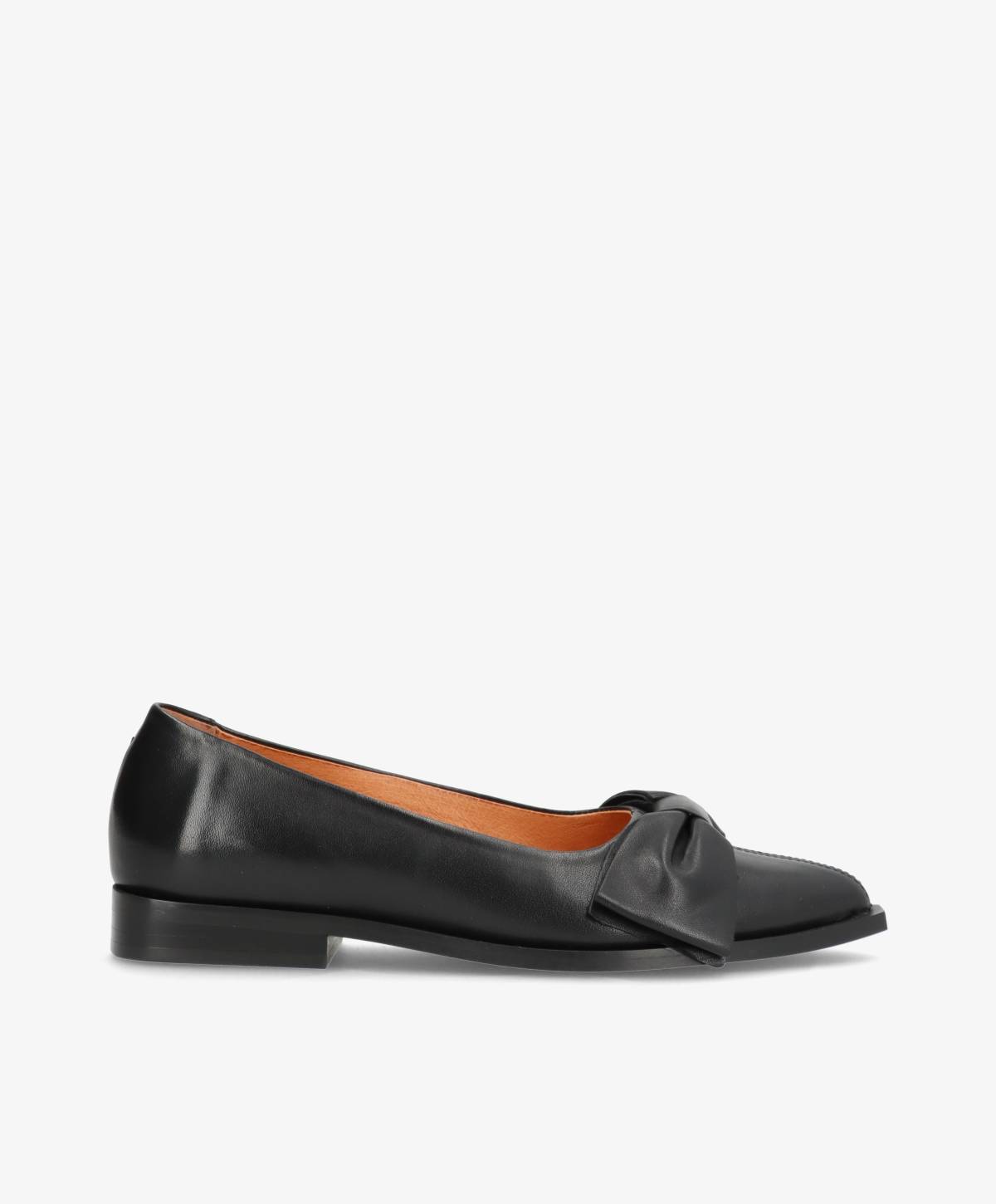 IMAGINE - Sort læder - Loafers Dame