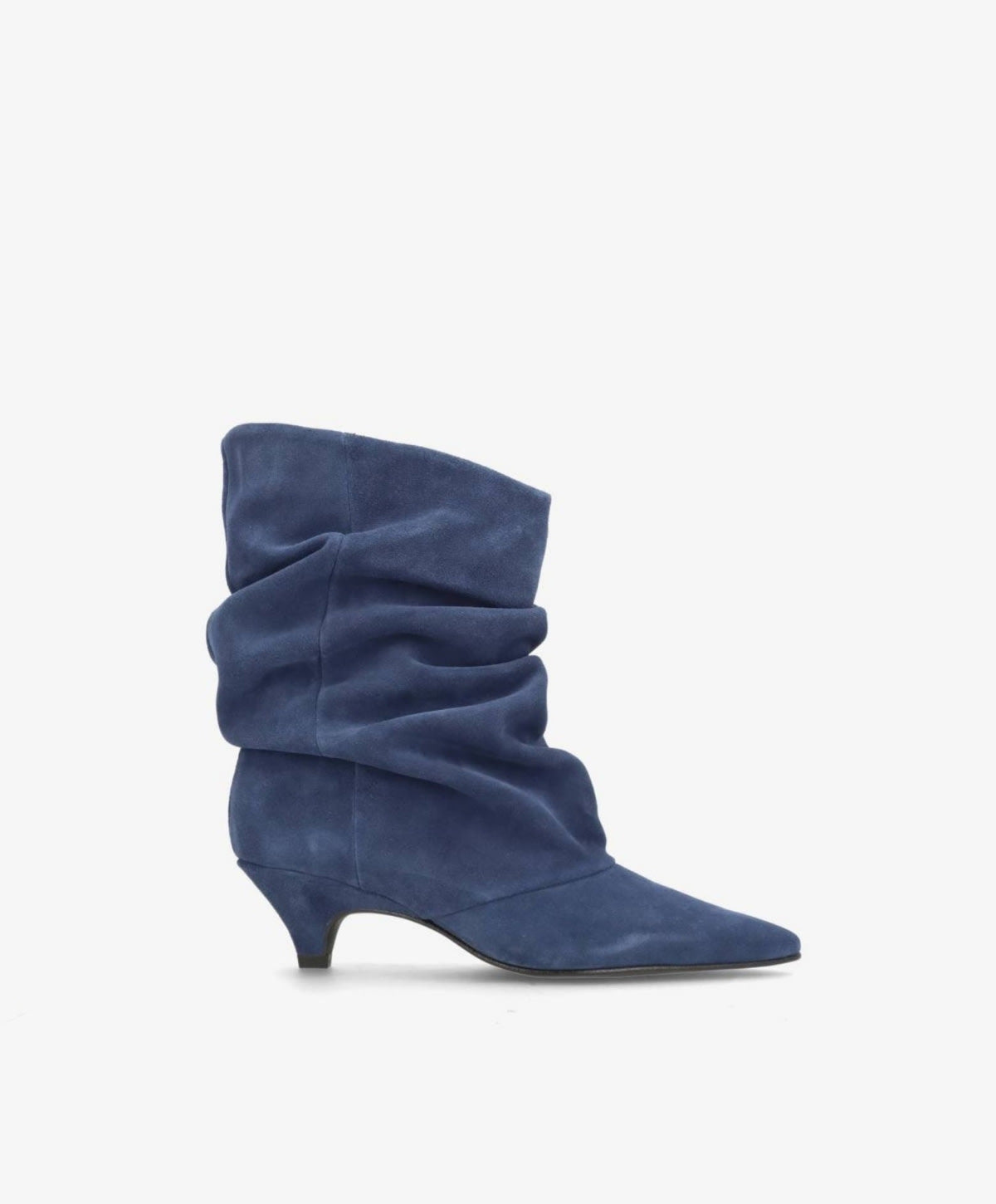 KNOCK OUT S - Jeans blå Ruskind - Støvle med hæl - Dame
