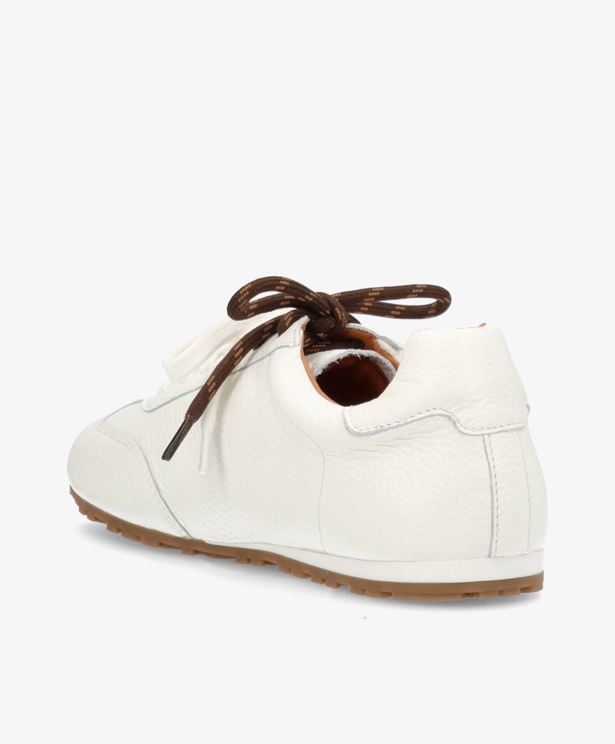 LEVEL F - Hvid læder med struktur - Sneakers low Dame