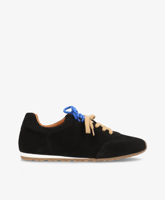 LEVEL S - Sort ruskind - Sneakers low Dame