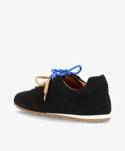 LEVEL S - Sort ruskind - Sneakers low Dame