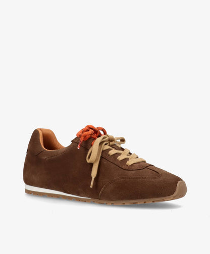 LEVEL S - Mørkebrun ruskind - Sneakers low Dame