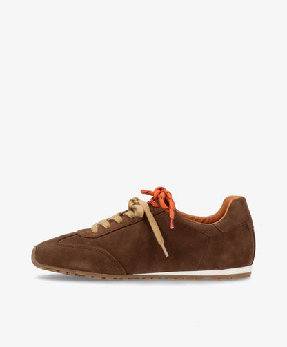 LEVEL S - Mørkebrun ruskind - Sneakers low Dame