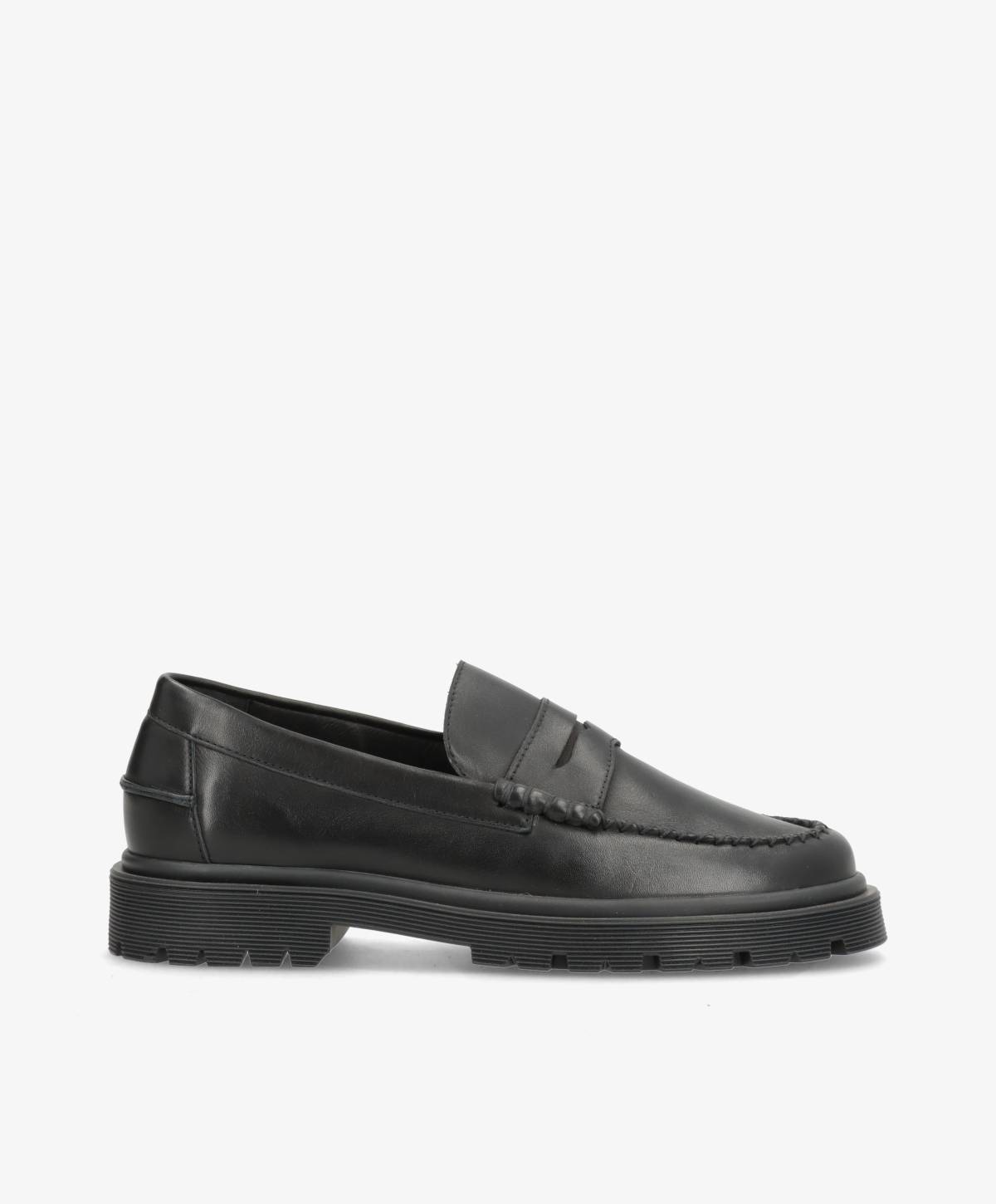 MONROE - Sort Læder - Loafers - Dame