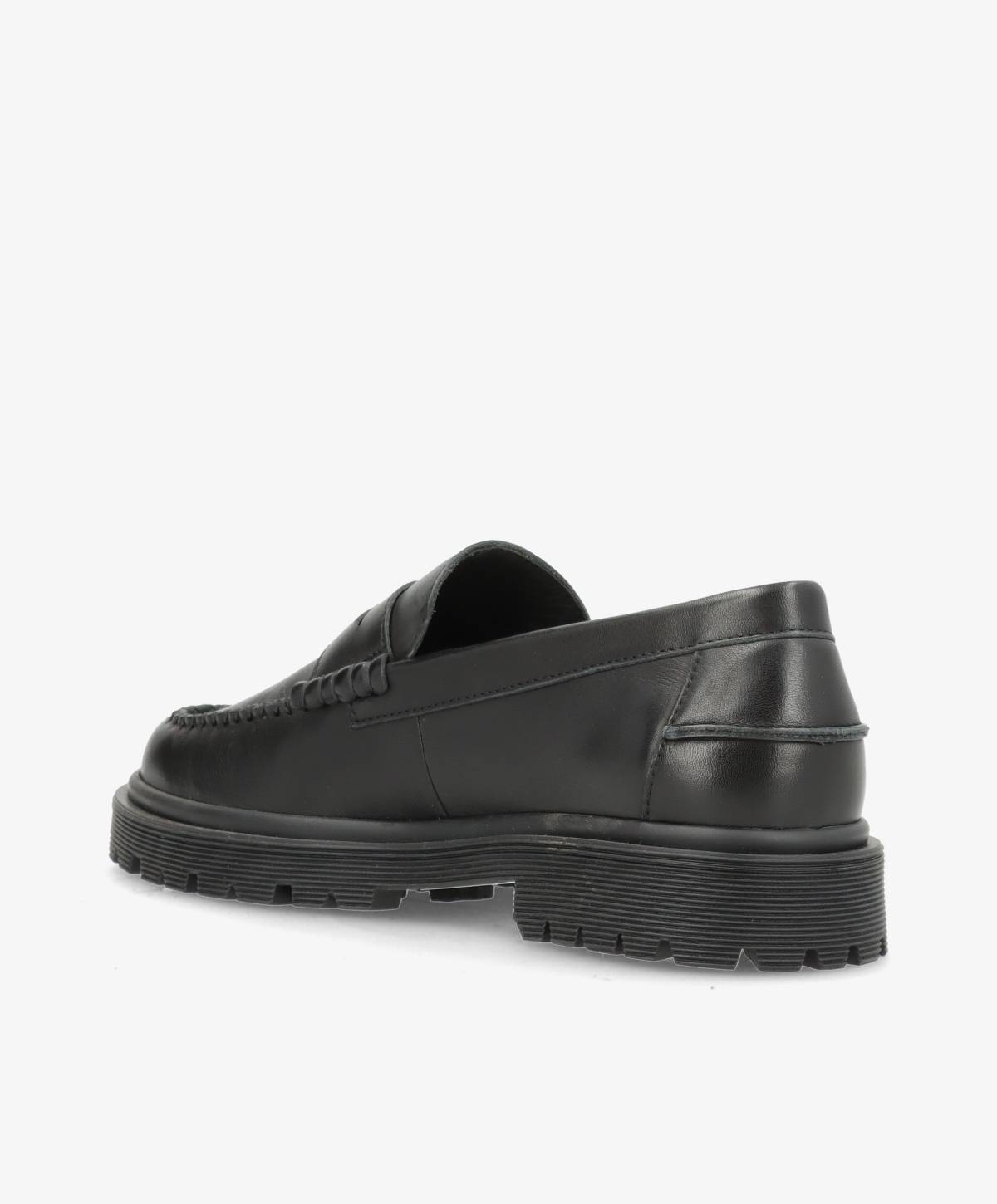 MONROE - Sort Læder - Loafers - Dame