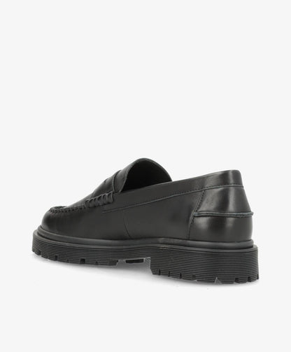 MONROE - Sort Læder - Loafers - Dame