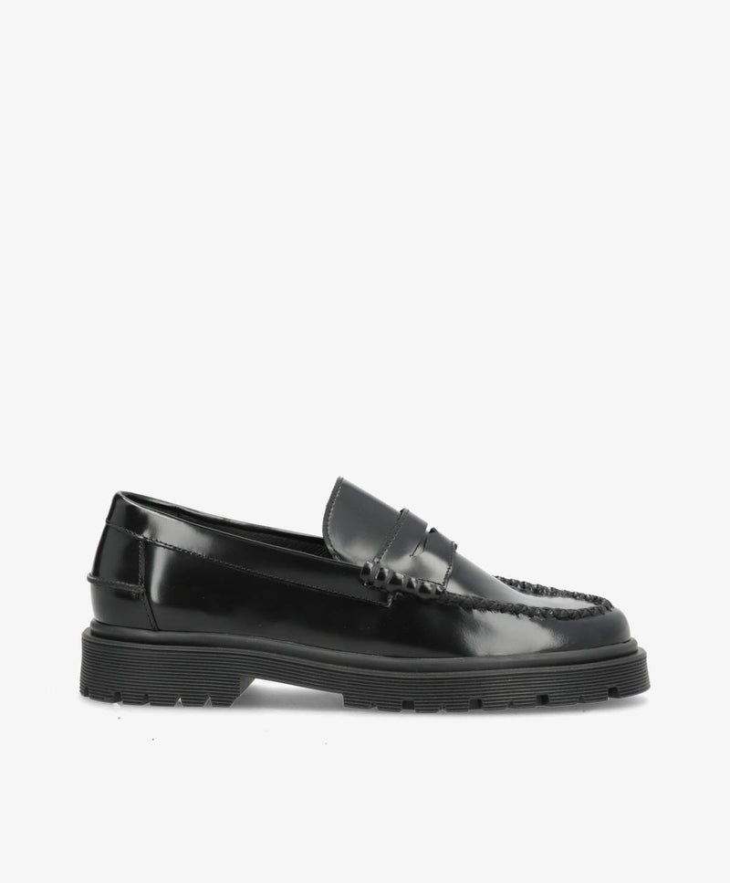 Preorder - lev. uge 36 - MONROE P - Sort Polido læder - Loafers - Dame
