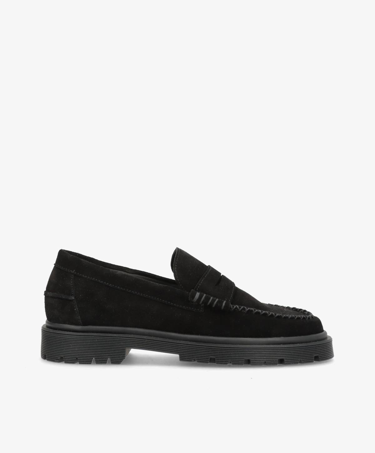 MONROE S - Sort Ruskind - Loafers - Dame