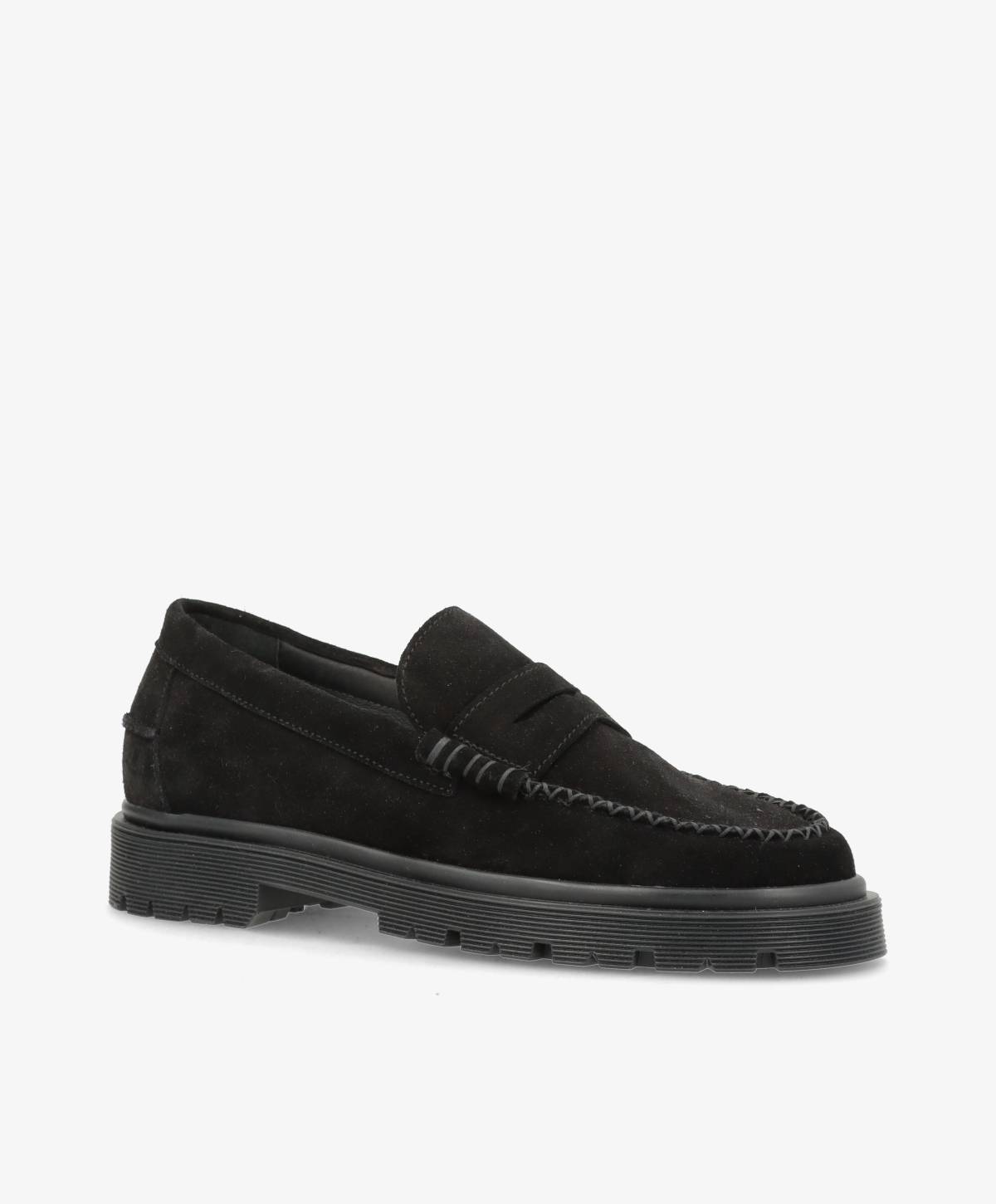 MONROE S - Sort Ruskind - Loafers - Dame