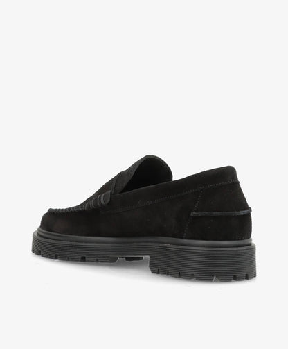 MONROE S - Sort Ruskind - Loafers - Dame