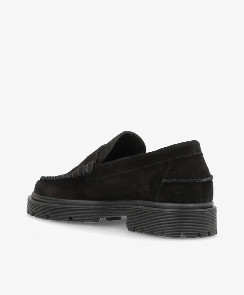Preorder - lev. uge 36 - MONROE S - Sort Ruskind - Loafers - Dame